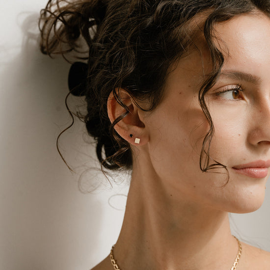 Every Day Black Studs - Quad Espresso Jewelry