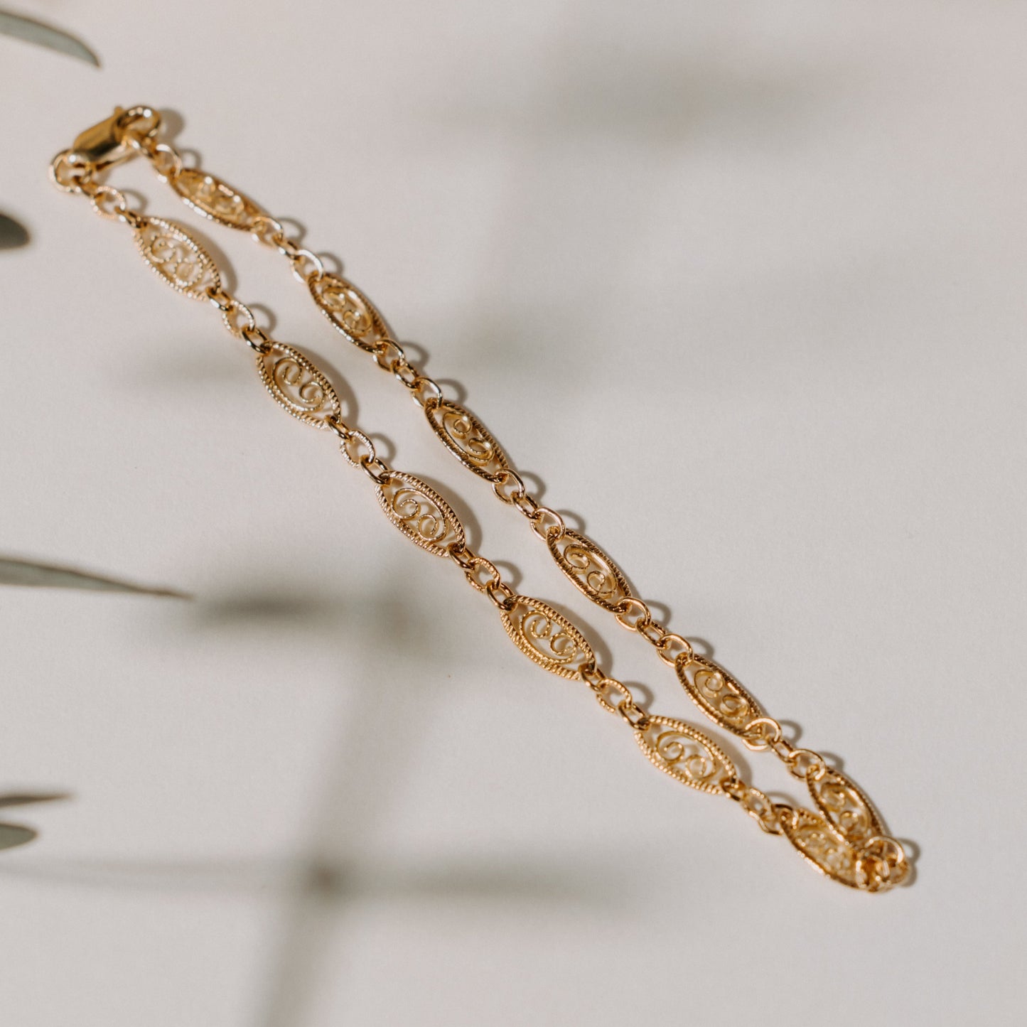 14k Solid Gold Vintage Bracelet