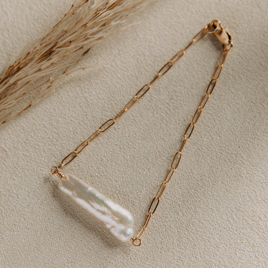 Long Lilah Pearl Bracelet - Quad Espresso Jewelry