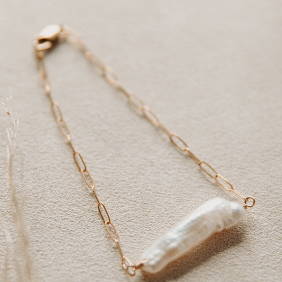 Long Lilah Pearl Bracelet - Quad Espresso Jewelry