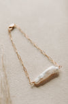 Long Lilah Pearl Bracelet - Quad Espresso Jewelry
