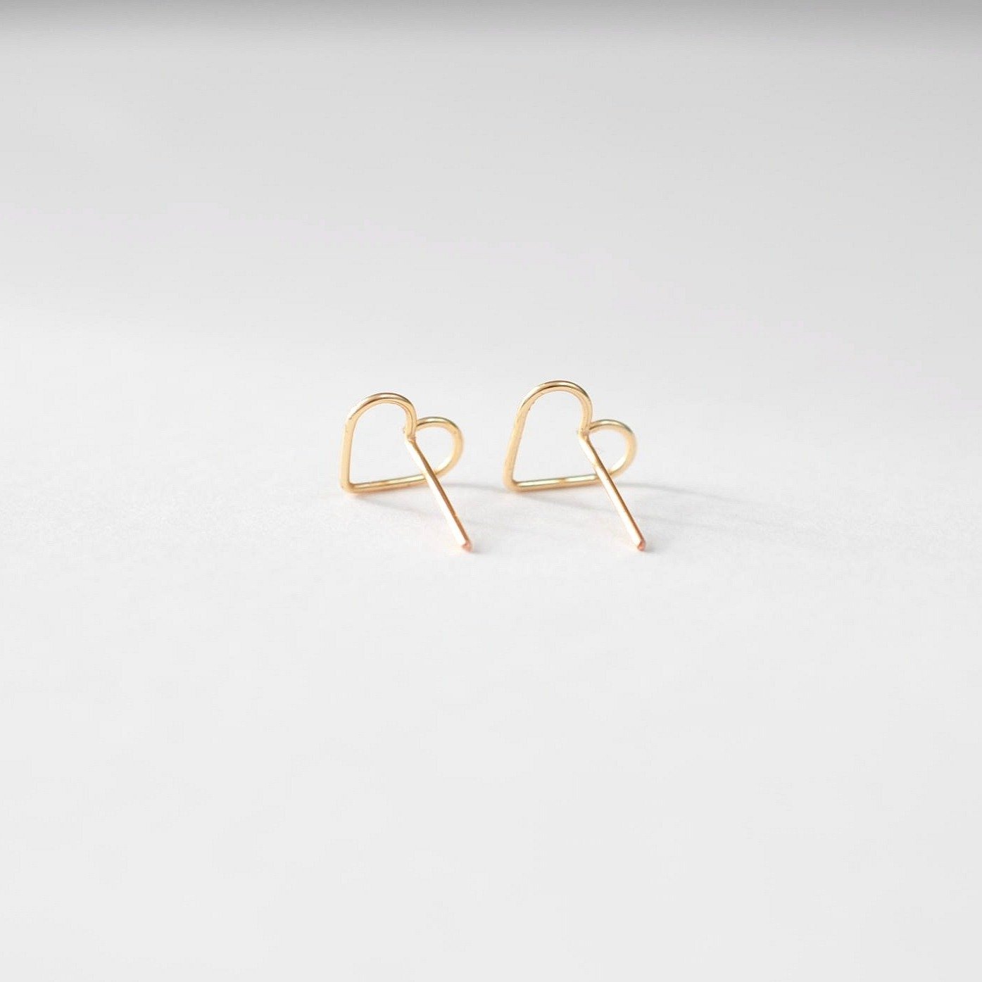 Heart Stud Earrings - Quad Espresso Jewelry