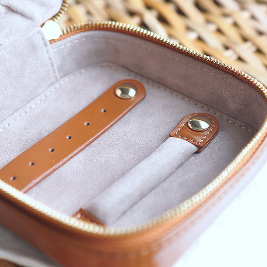 Pocket Sized Jewelry Case - Quad Espresso Jewelry