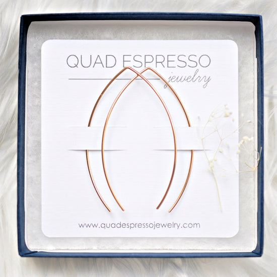 Lemon Drop Hoops - Quad Espresso Jewelry
