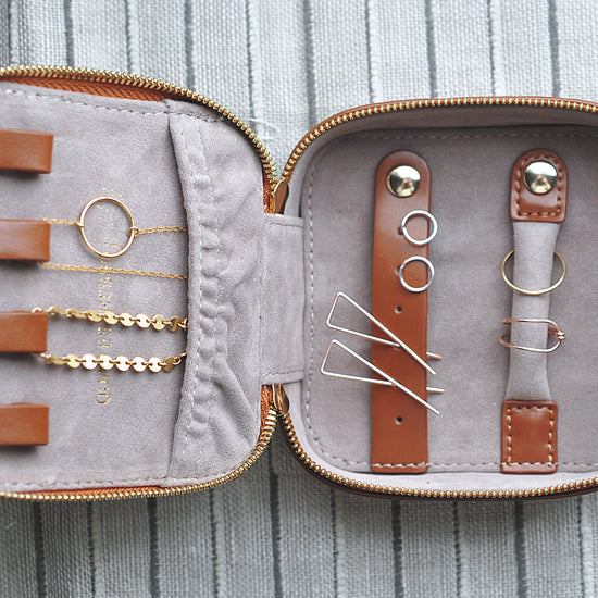 Pocket Sized Jewelry Case - Quad Espresso Jewelry