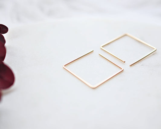 Small Square Sliders - Quad Espresso Jewelry