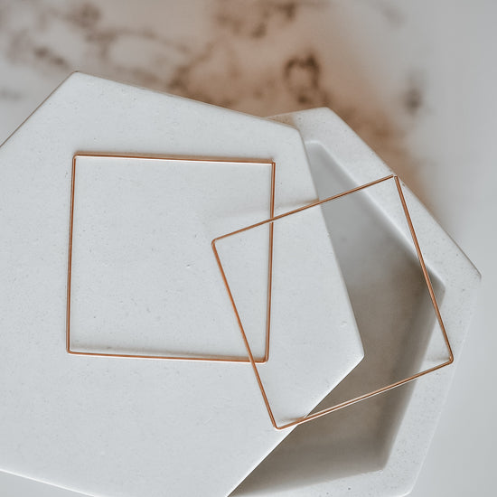 Large Square Sliders - Quad Espresso Jewelry