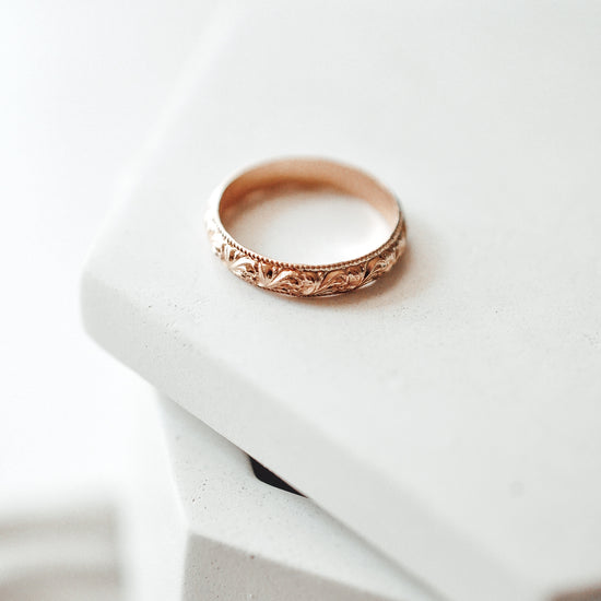 Vintage Gold Band - Quad Espresso Jewelry