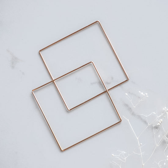 Large Square Sliders - Quad Espresso Jewelry