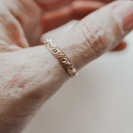 Vintage Gold Band - Quad Espresso Jewelry