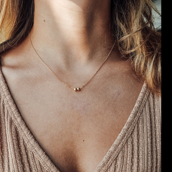 Sphere Necklace - Quad Espresso Jewelry