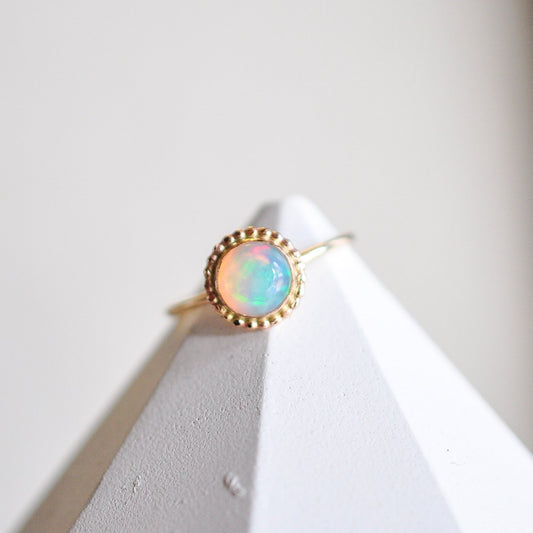 HALO Ring - Opal - Quad Espresso Jewelry