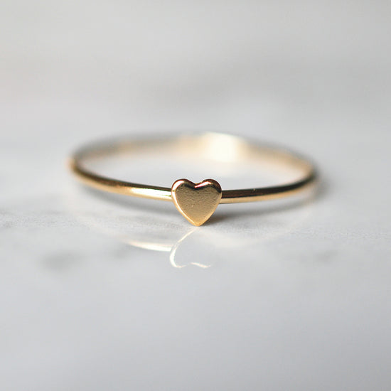 Heart & Birthstone Stack - Quad Espresso Jewelry