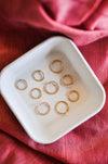 Sparkle Seamless Hoops - Quad Espresso Jewelry