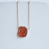 Raw Stone Necklace - Quad Espresso Jewelry
