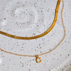 Initial Charm Necklace - Quad Espresso Jewelry