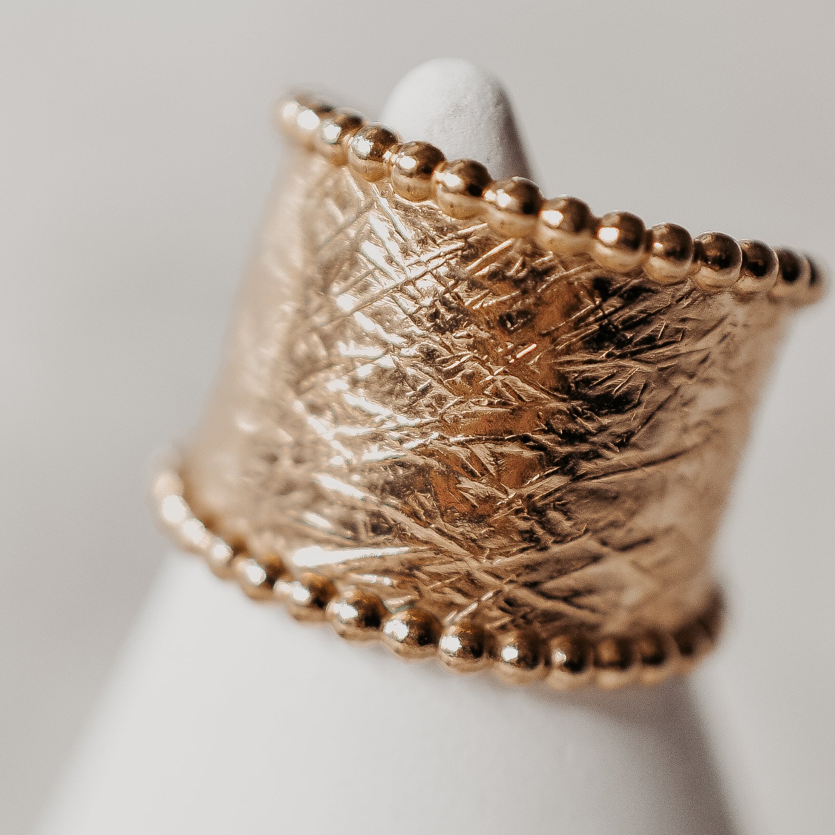 Gold Statement Band - Quad Espresso Jewelry