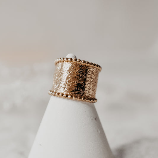 Gold Statement Band - Quad Espresso Jewelry