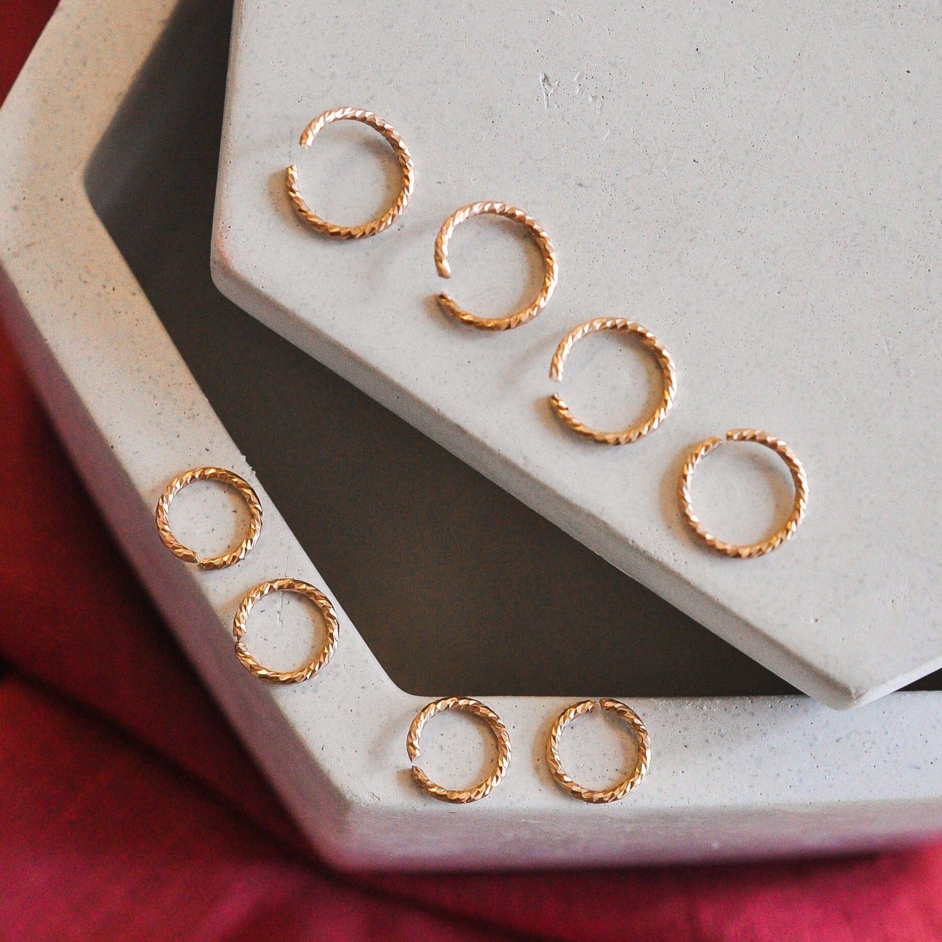 Sparkle Seamless Hoops - Quad Espresso Jewelry