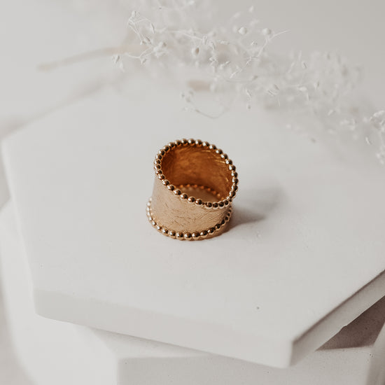 Gold Statement Band - Quad Espresso Jewelry