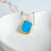 Raw Stone Necklace - Quad Espresso Jewelry