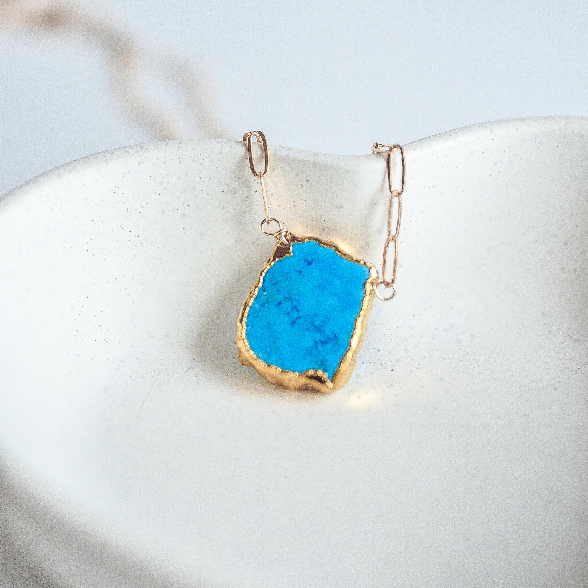 Raw Stone Necklace - Quad Espresso Jewelry
