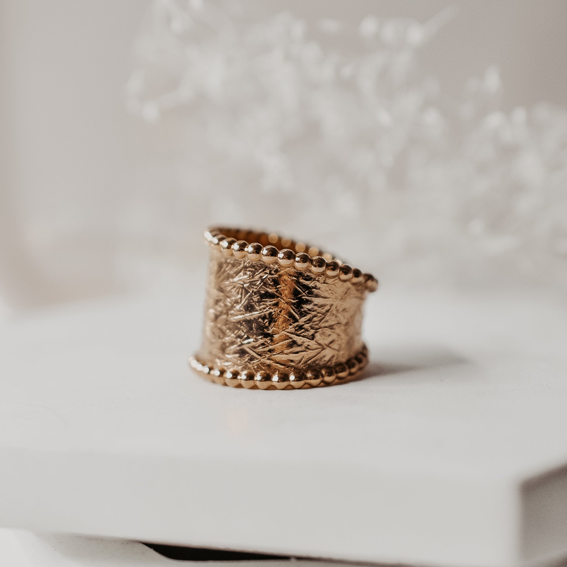 Gold Statement Band - Quad Espresso Jewelry