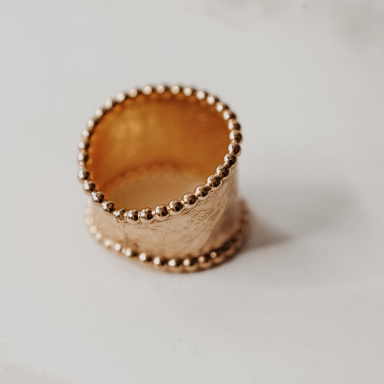 Gold Statement Band - Quad Espresso Jewelry