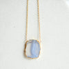 Raw Stone Necklace - Quad Espresso Jewelry