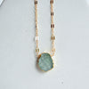 Raw Stone Necklace - Quad Espresso Jewelry