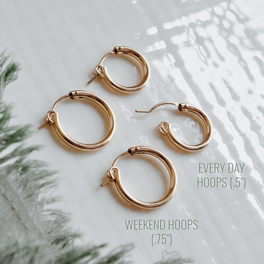 Weekend Hoops - Quad Espresso Jewelry
