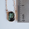 Raw Stone Necklace - Quad Espresso Jewelry
