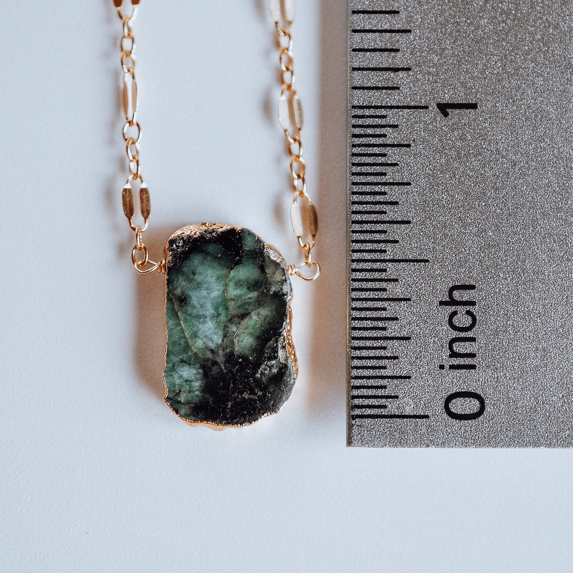 Raw Stone Necklace - Quad Espresso Jewelry