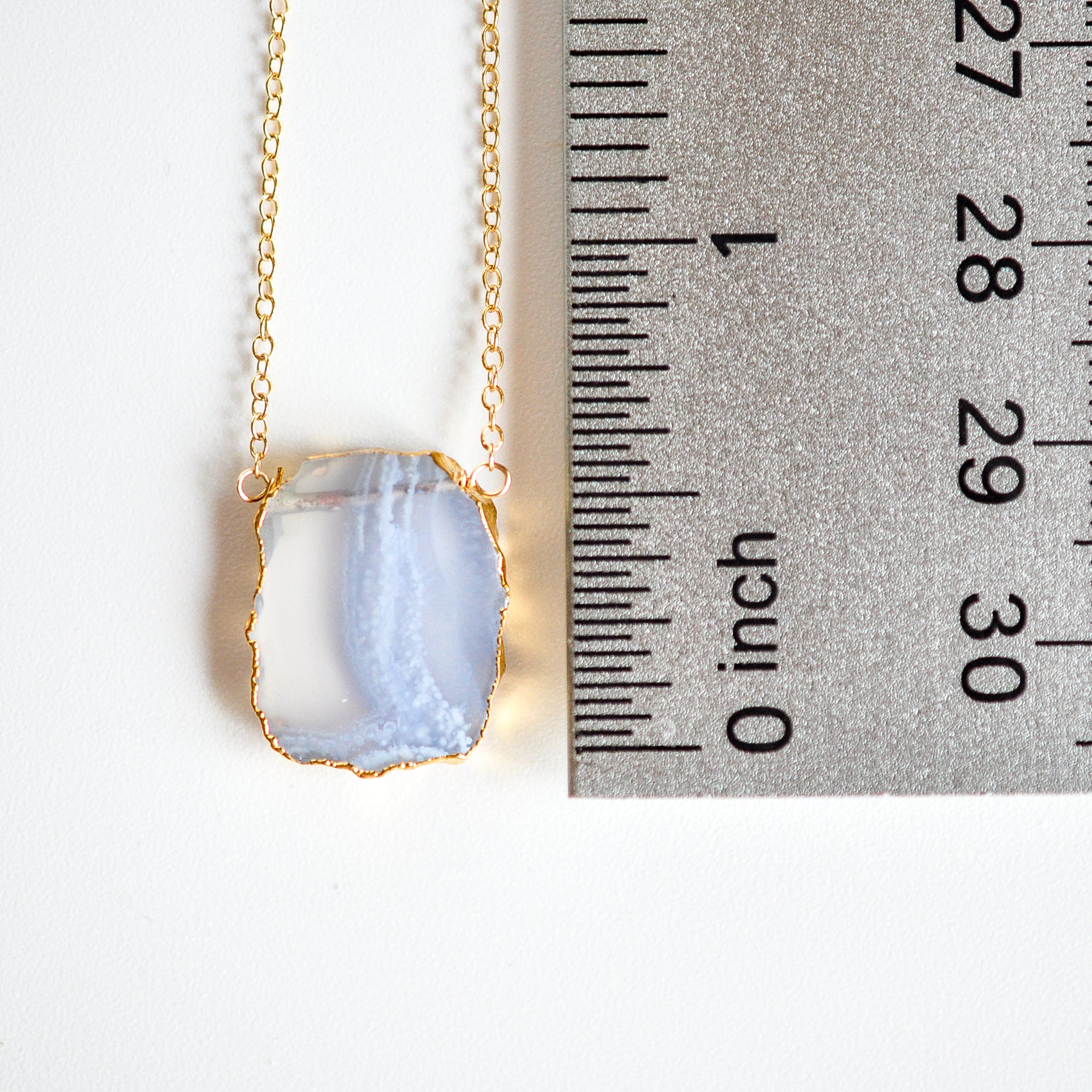 Raw Stone Necklace – Quad Espresso Jewelry