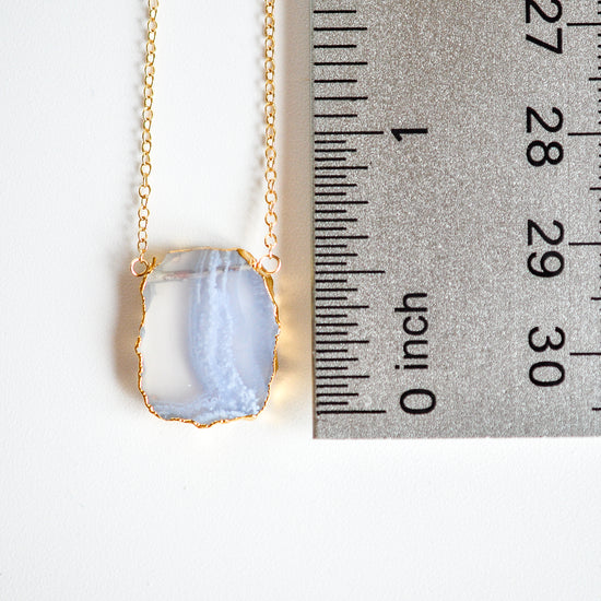 Raw Stone Necklace - Quad Espresso Jewelry