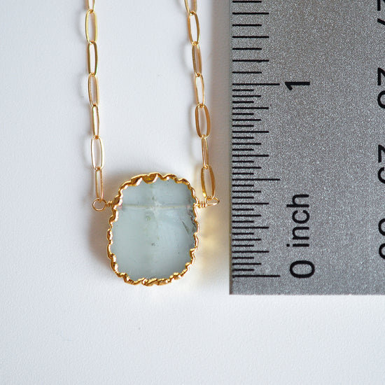 Raw Stone Necklace - Quad Espresso Jewelry