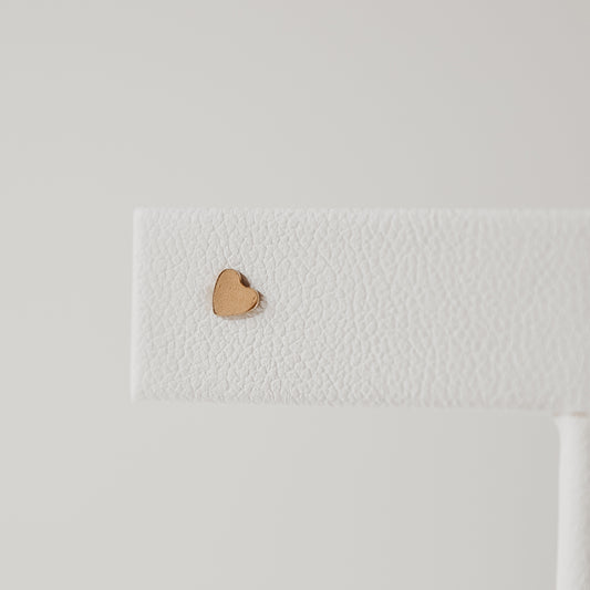 Tiny Heart Studs - Quad Espresso Jewelry