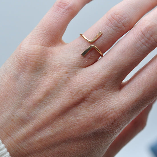 North South Ring - Quad Espresso Jewelry