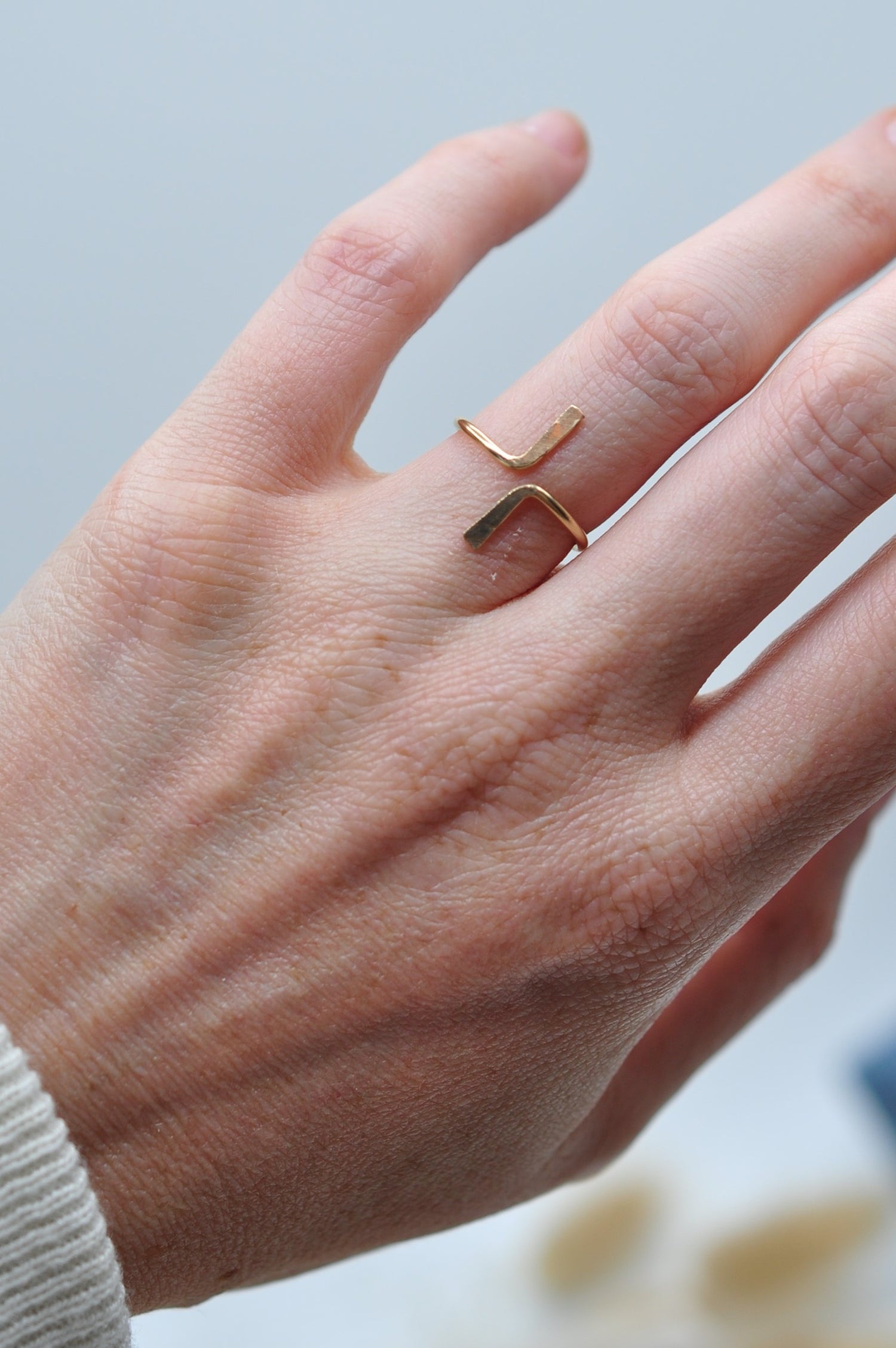 North South Ring - Quad Espresso Jewelry