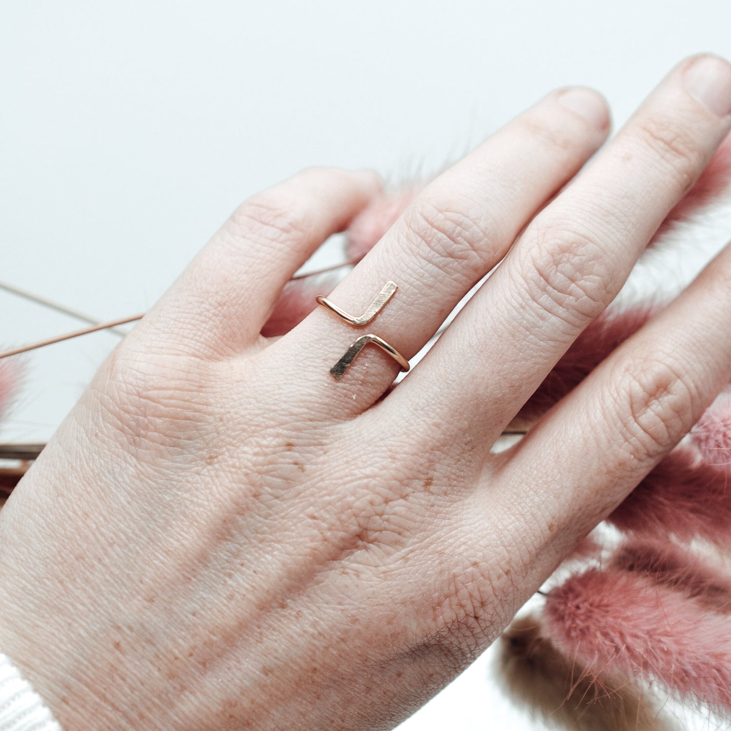North South Ring - Quad Espresso Jewelry