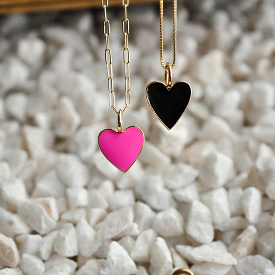 Colored Heart Charm ADD ON - Quad Espresso Jewelry