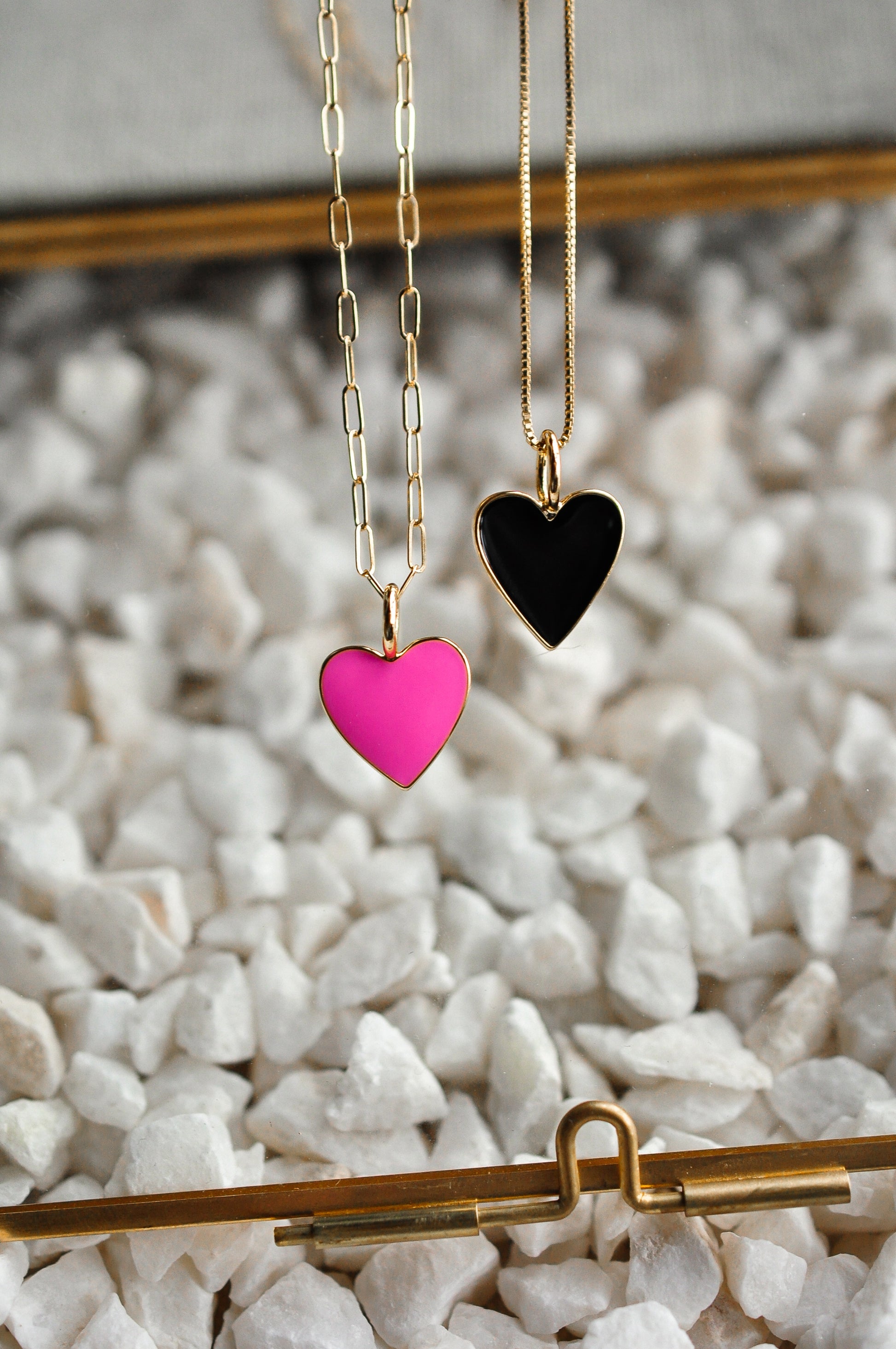 Colored Heart Charm ADD ON - Quad Espresso Jewelry