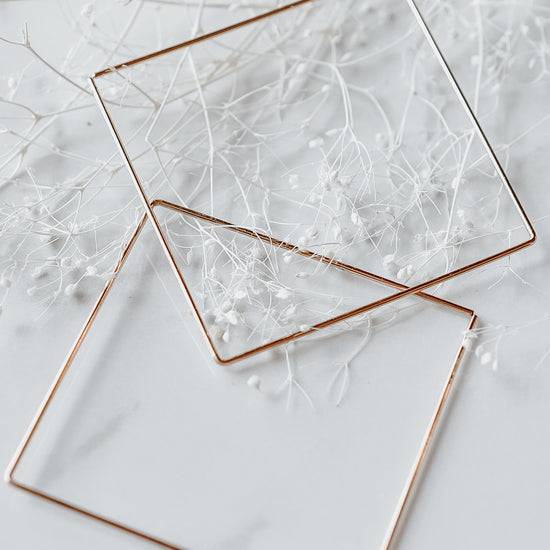 Large Square Sliders - Quad Espresso Jewelry
