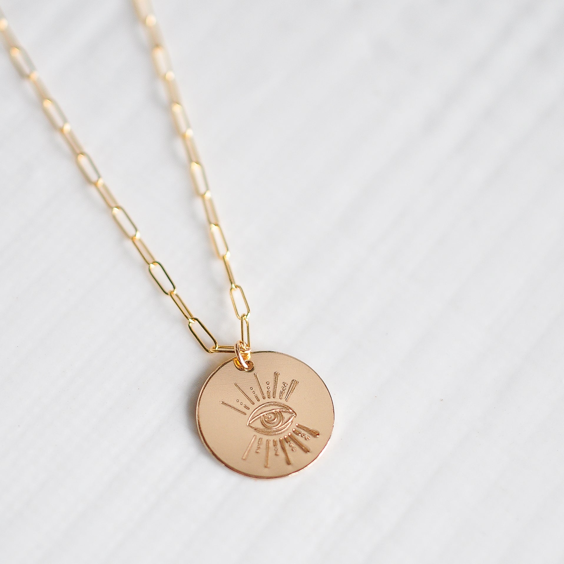 Evil Eye Charm Necklace - Quad Espresso Jewelry