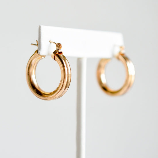 Chunky Statement Hoops - Quad Espresso Jewelry