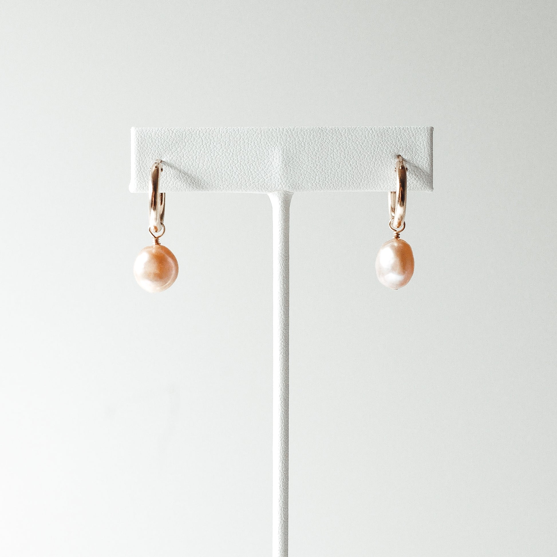 Every Day Pearl Hoops - Quad Espresso Jewelry