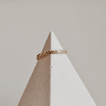 Shiny Twisted Ring - Quad Espresso Jewelry