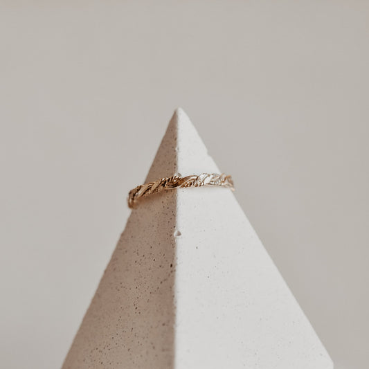 Shiny Twisted Ring - Quad Espresso Jewelry