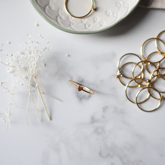 Heart Ring - Quad Espresso Jewelry