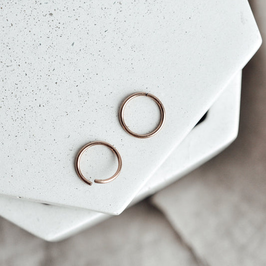 Seamless Hoops - Quad Espresso Jewelry